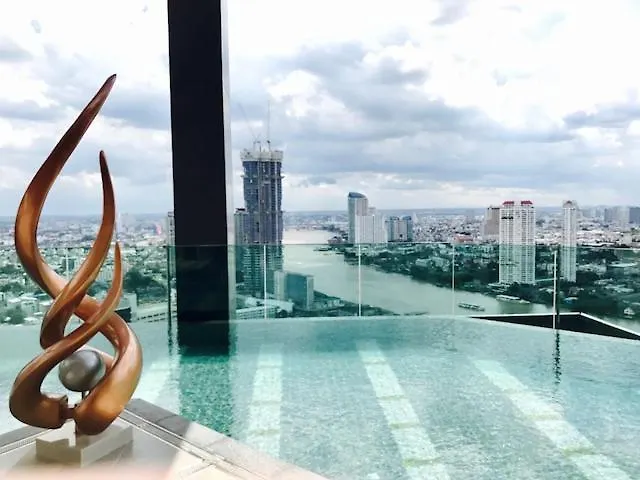 شقة 5star Riverview Bts Main Pier 2 Min W Terrace *