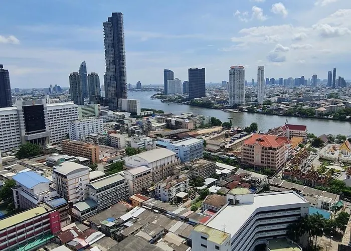 شقة 5star Riverview Bts Main Pier 2 Min W Terrace *